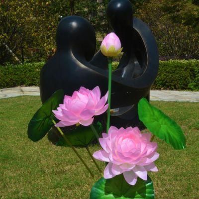 LED Waterproof Solar Lamp Lotus Flower Shape Lawn Lamps 3 LED Lighting Lamp for Outdoor Garden Backyard Pathway Lawn Decoration Wyz16582