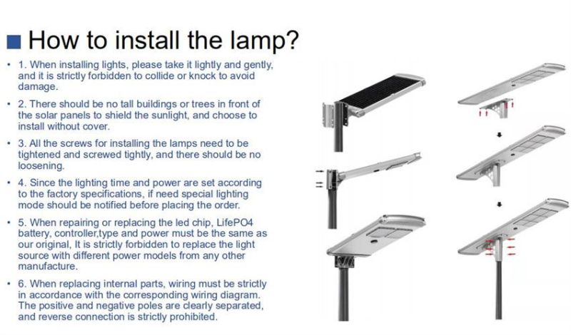 High Quality Energy Saving Solar LED Street Lamp for Home/Garden/Yard