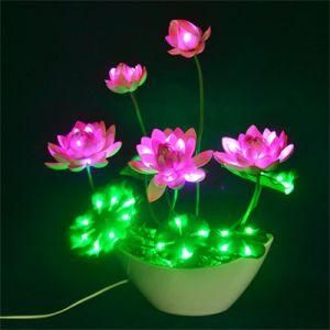 Garden Stake Lights Lily Flower Multi-Color Changing LED Flower Light