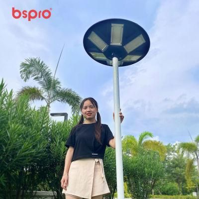 Bspro Modern Design Outdoor Waterproof IP65 Decoration LED Bollard Lights Motion Sensor Solar Garden Light