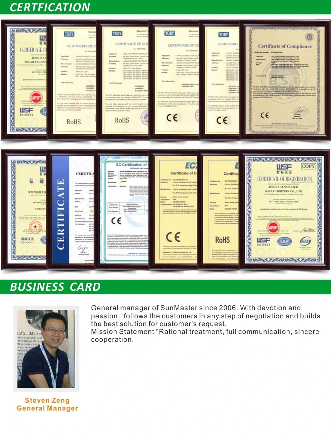 Intelligent Lighting Control System Security LED Solar Lights