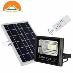 100W New Design IP67 Motion Sensor Wireless Waterproof Garden Lamp Rechargeable LED Solar Flood Light