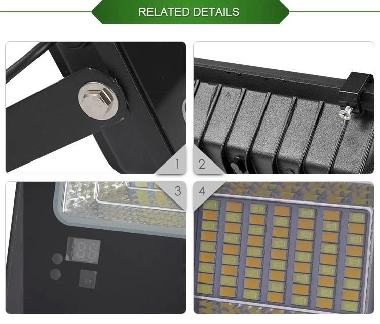Save Energy High Brightness 30W-300W Aluminium Garden Outdoor IP65 Solar LED Flood Light