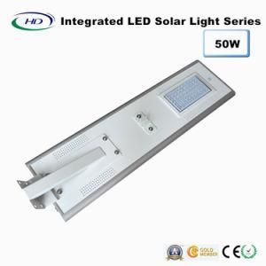 50W PIR Sensor Integrated LED Solar Street Light