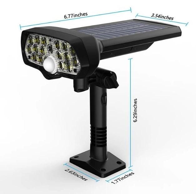 Simva Motion Sensor Security Lamp Wall Mounted Waterproof Outdoor Virtual Cameras Solar LED Outdoor Wall Lights
