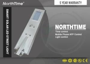 IP 65 LED Solar Street Light / Outdoor Light Smart Phone APP Control