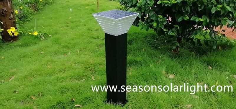 Renewable Energy LED Lighting Outdoor Solar Bollard Light with Multi-Color LED Lighting