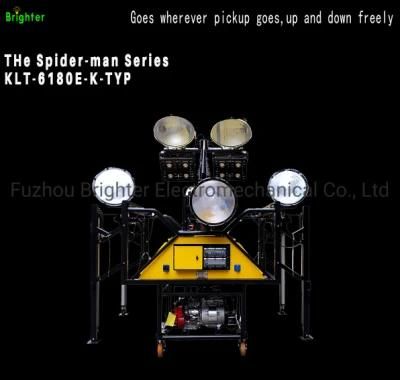 Emergency Self-Loading and Unloading Mobile Tower Light with Honda Power
