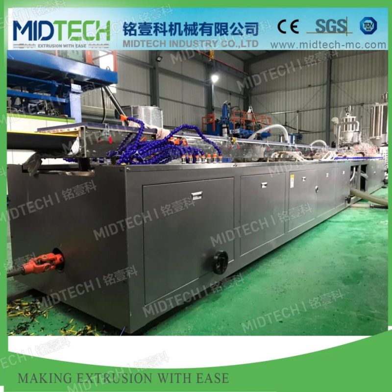 (Midtech Industry) Plastic Foaming PE/HDPE Ocean Marine Pedal Profile Board Machine Extruder Supplier