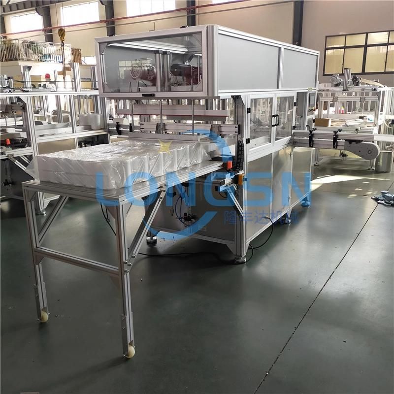 Full Automatic Plastic Empty Bottle Packing Machine Pet HDPE PP Jerrycan Jars Bottle Bagging Packaging Machinery