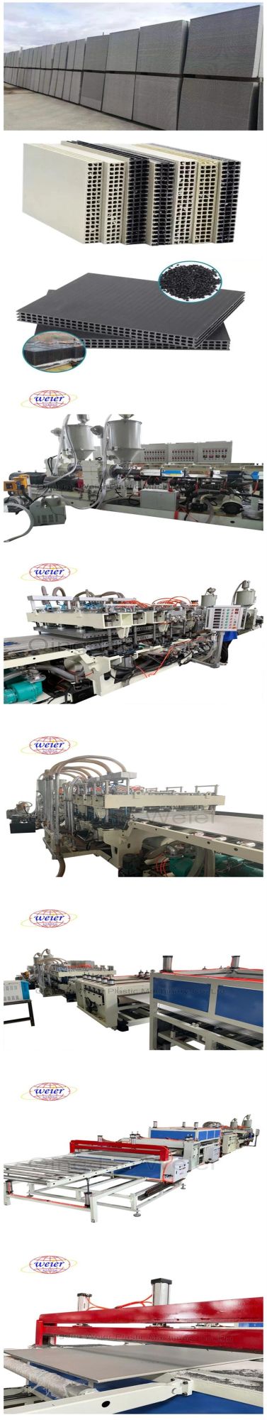 PE PP Building Board Extrusion Line / Construction Templates Making Machine