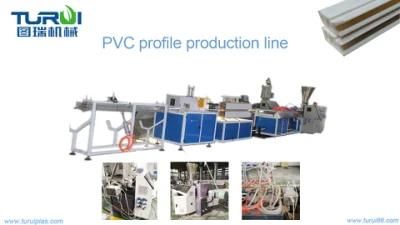 PVC Ceiling Panel Production Line Double Output Fast Speed Extruder with Exquisite ...