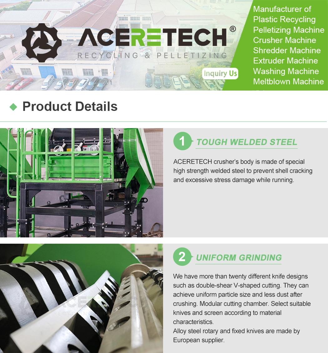 Aceretech Multifunctional Plastic Recycling Crusher Grinder Machine