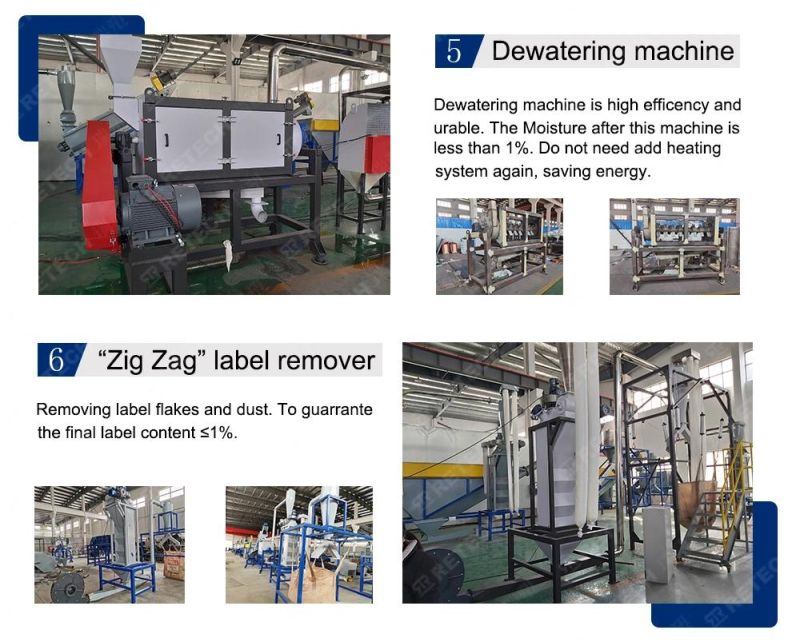 High Quality Waste Scrap Pet Bottle Grinding Washing Recycling Machine