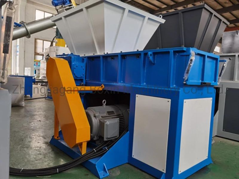 Waste Barrels Drums/Wood/Tire/HDPE Pipe/Scrap Metal/Cardboard Paper/PE PP Pet ABS Lump Recycling Single Shaft Plastic Shredder