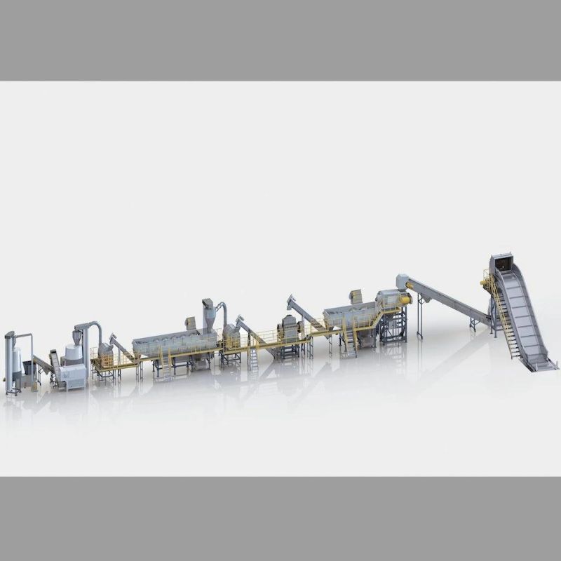 Post-Industrial or Post-Consumer Films PP/PE Film Washing System