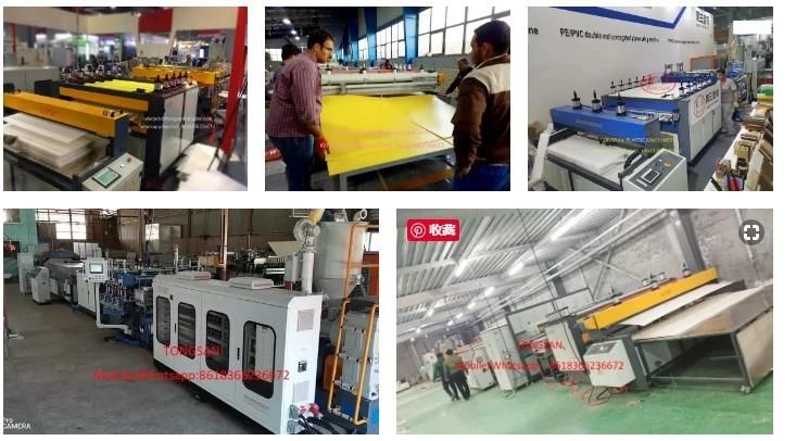 Plastic PP PE Hollow Profile Sheet Extrusion Line