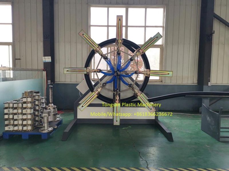 Double Wall Corrugated Plastic HDPE Pipe Extrusion Line