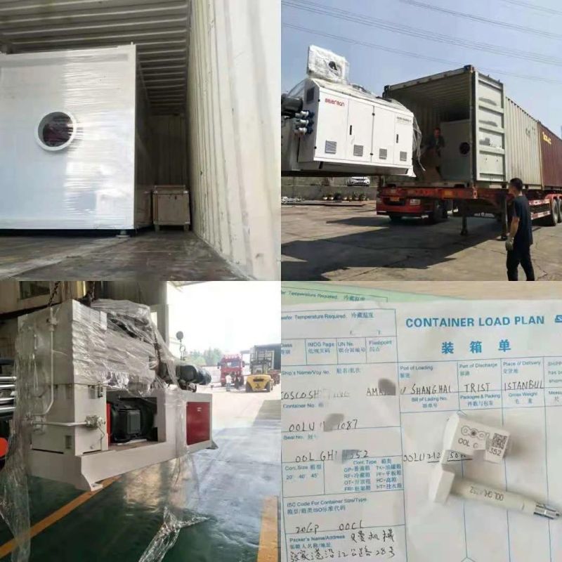 Conical Twin Screw Extruder Sjsz55/120 Popular Sale to Turkey Market 30kw Plastic PVC Double Extrusion Machine