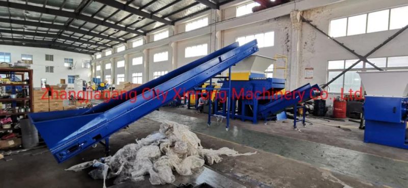 Film Shredder/Single Shaft for Waste Plastic Film/Woven Bags/Jumbo Bags/Waste Leather/Waste Pet Fibres/Specially Designed Shredder for Soft Plastic Material