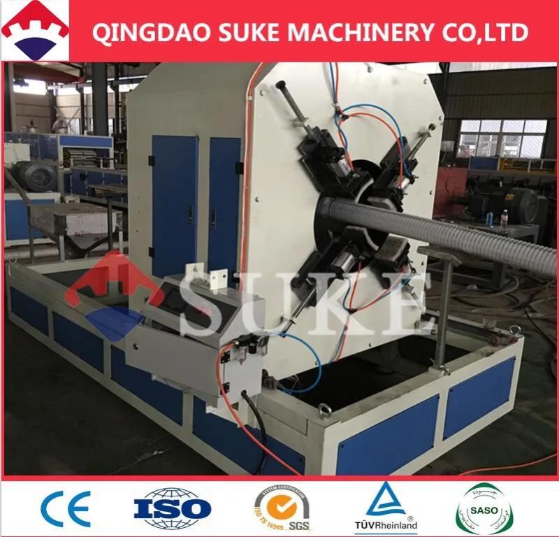 PE/PVC Single/Double Wall Corrugated Pipe Production Extrusion Machine Line