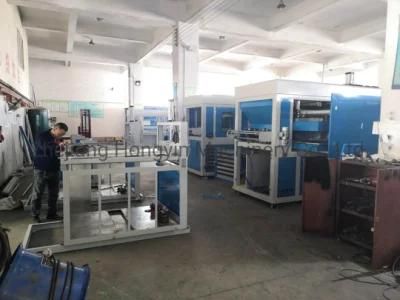 Double Heaters Plastic Vacuum Forming Machine