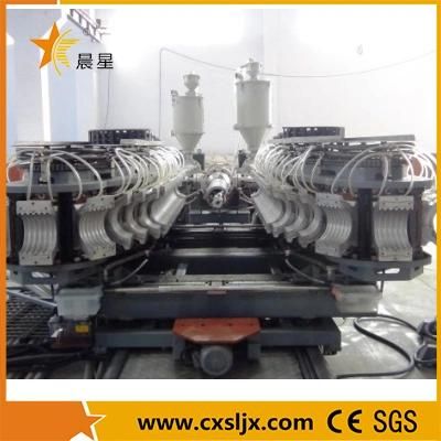 Hot Selling! PVC/HDPE Single Double Wall Corrugated Plastic Pipe Extrusion Line