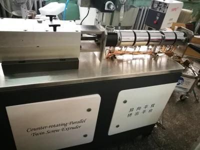 Parallel and Opposite Rotating Twin Screw Extruding UPVC Pipe Experimental Line