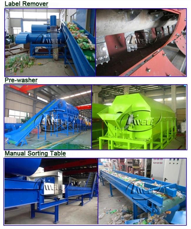 Plastic Pet Bottle Recycling Machine/Pet HDPE LDPE PP Recycling Granulator Machine