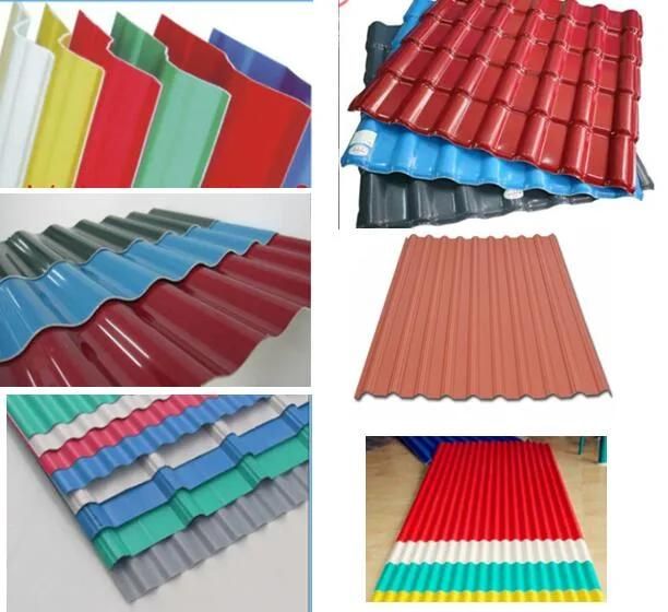 PVC+PMMA (asa) Bamboo Roofing Sheet Extrusion Plant