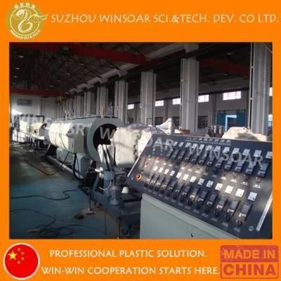 Single Screw Extruder HDPE LDPE PE Water or Gas or Drainage Pipe Extrusion Line Production ...