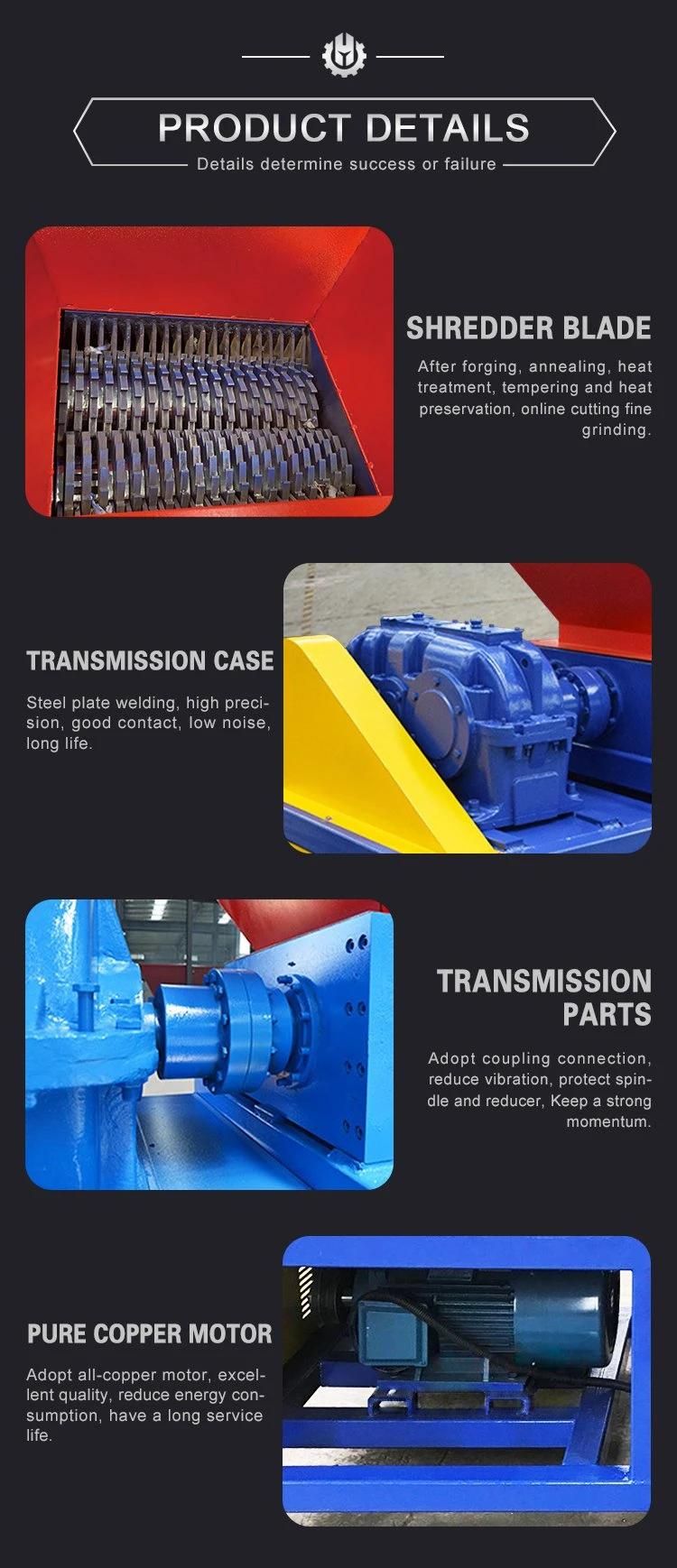 Pet Metal Glass Shredding Plastic Recycling Pelletizer Making Granulator Strong Shredder Machine