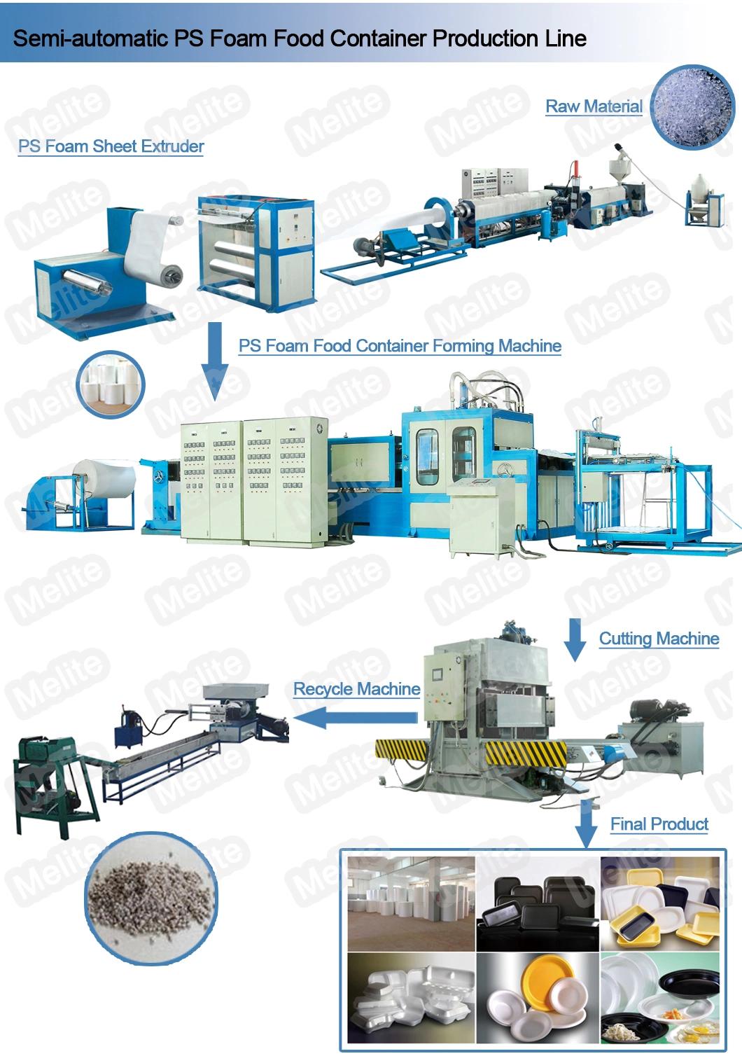 Ce Approval PS Disposable Foam Container Making Machine Mt105/120
