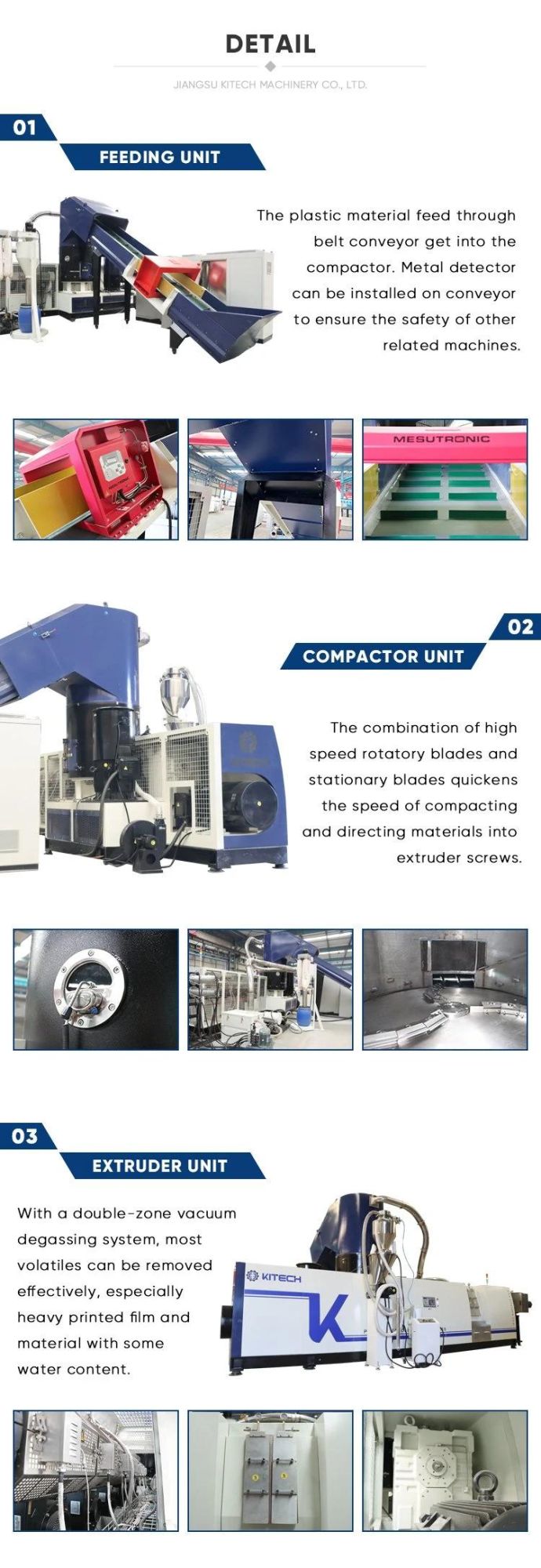 POM Garbage PE Soft and PP Hard Double Screw Plastic Pelletizing Machines