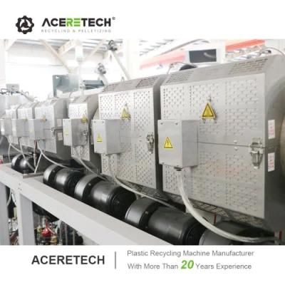 Waste PE HDPE Pelletizer Polyethylene Extruder Machine with High Capacity