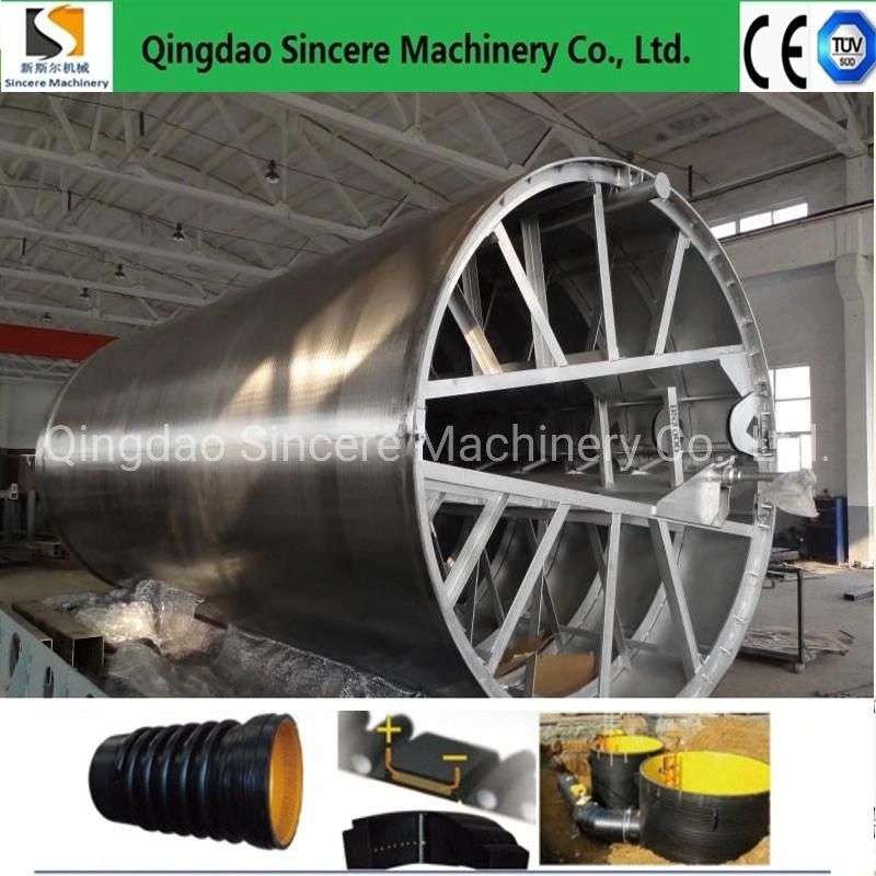 HDPE Double/Hollow Wall Spiral Wound Sewage Pipe Manufacturing Extruder