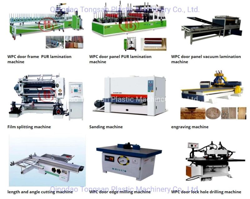 PVC WPC Wood Plastic Composite Doors Production Manufacturing Line Door Panel Production Machine