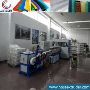 LDPE Low Density Polyethylene Irrigation Layflat Hose Extrusion Line Online Yarn Braiding ...