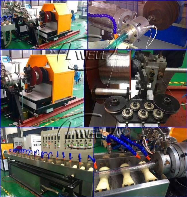 PVC Steel Wire Braided Transparent Hose Pipe Extruder Manufacturing Machine