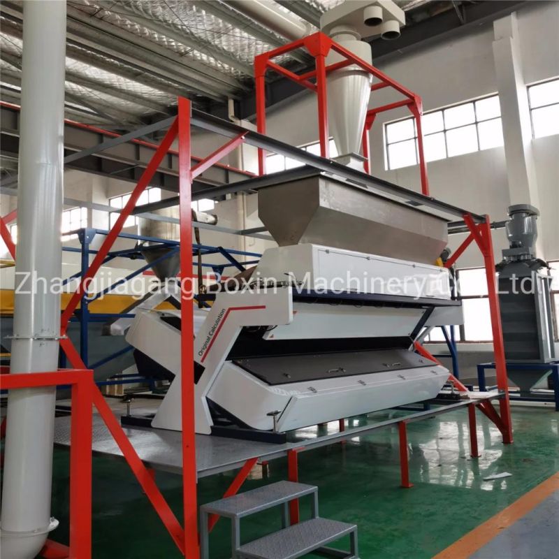 High Capacity Pet Crushing Line for Recycling Washing Plastic Bottles with Hot Washer