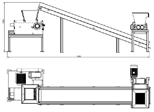 Plastic PC PVC FRP Composites Product Waste Crushing and Pulverize Machine