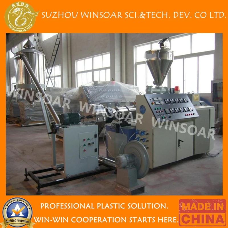 Wholesale Plastic Double Twin Screw Extruder PVC Die Face Hot Cutting Compounding Pelletizing Machine