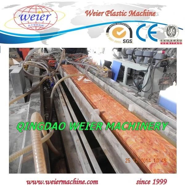 Ce Certificate WPC PVC Floor Profile Line/Sjsz65 PP PE PVC Wood Plastic WPC Profile Extrusion Machine