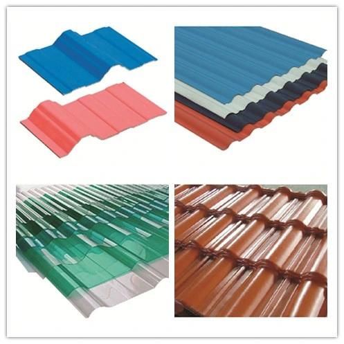 Jwell Plastic Recycling PVC/UPVC +PMMA/ASA Co-Extrsion Corrugated Foaming Roof Tile Plastic Machine