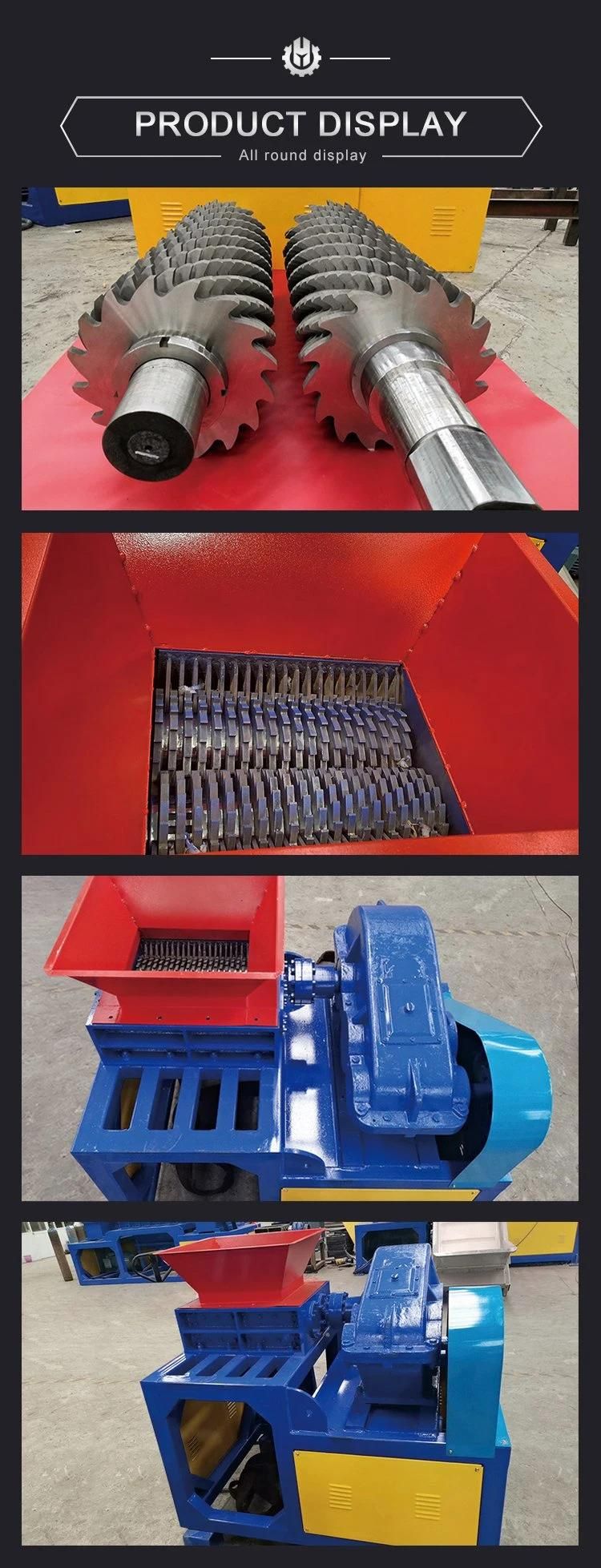 Plastic Shredder Machine for Waste Plastic Glass Metal Recycling Machinery Powerful Twin Shaft Shredder