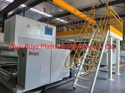 Large Scale Spc Resilient Flooring on-Line Embossing Extrusion Production Line