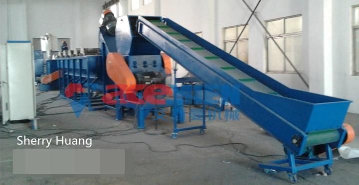 Hard Waste LDPE HDPE PE PP Plastic Film Flakes Washing Recycling Line in Thailand