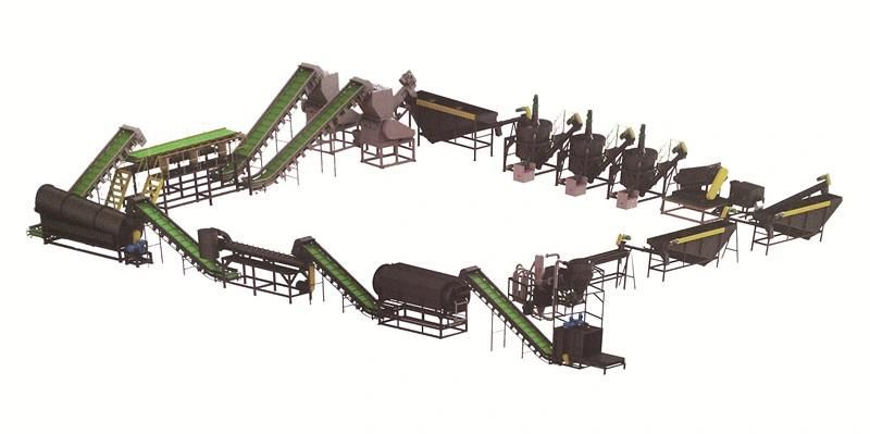 Waste Plastic PP PE Film Crusher Machine Industry Plant