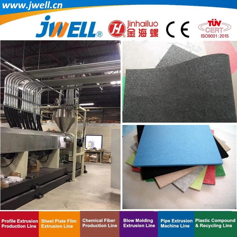 Jwell-Pad (EVA|TPO PVC and high filling inorganic) Plastic Recycling Making Extrusion Machine for Automobile Application Series (8) Car Sound Insulation Pad
