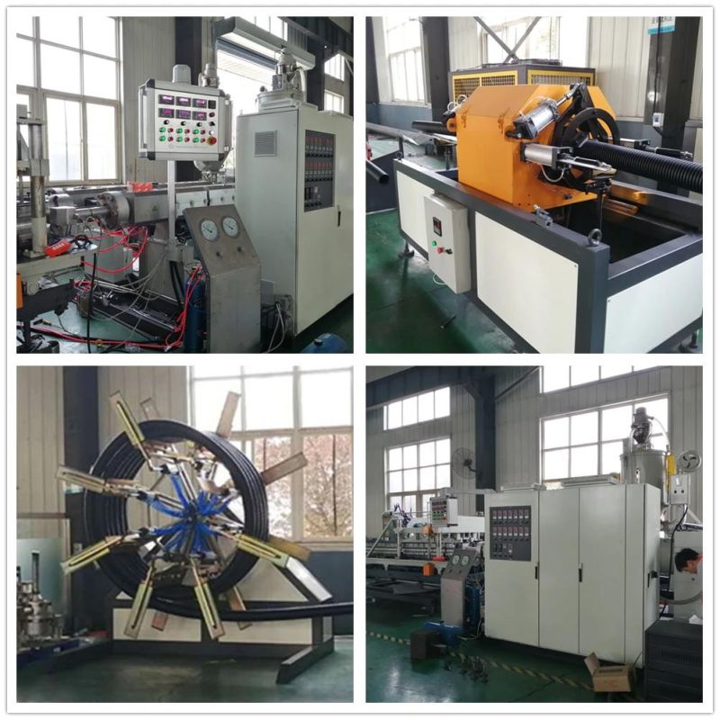 PE/HDPE/PVC Plastic Double Wall Corrugated Pipe Making Machine